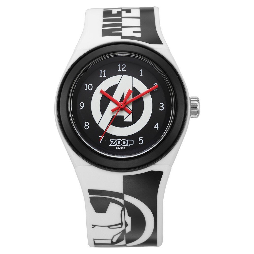 Buy Online Zoop Marvel Black Dial Quartz Analog Watch for Kids