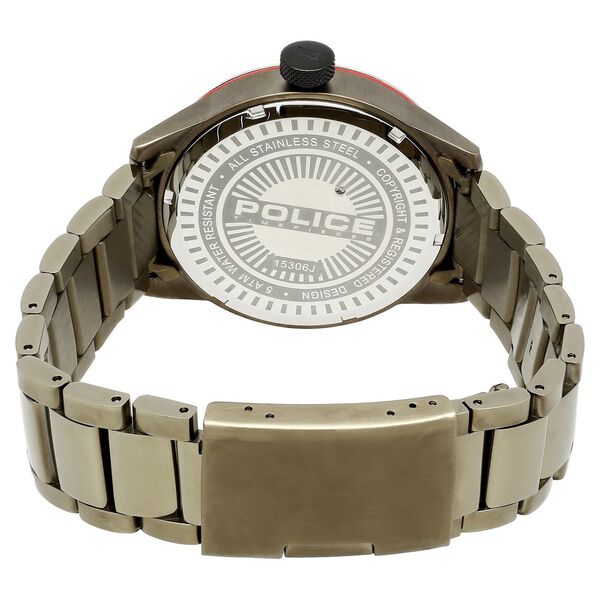 Police Quartz Analog with Date Green Dial Stainless Steel Strap Watch for Men - image number 4