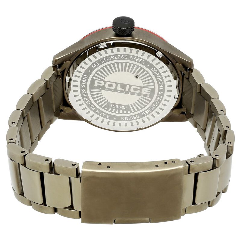 Police Quartz Analog with Date Green Dial Stainless Steel Strap Watch for Men - image number 4