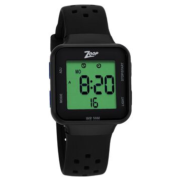 Zoop Digital Watch with Black Dial & Black Strap for Girls Kids, from House of Titan