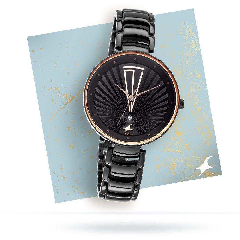 Fastrack ladies clearance watch black chain