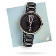 Fastrack Ruffles Quartz Analog with Date Black Dial Stainless Steel Strap Watch for Girls - image number 0