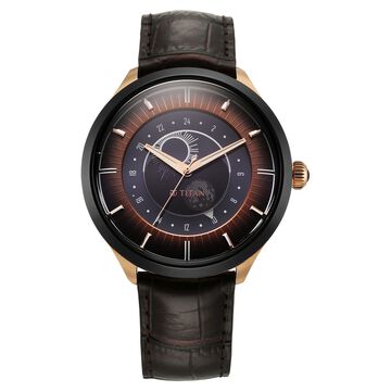 Titan Luna Sun Moon Phase in Seinna Brown - Stellar Edition