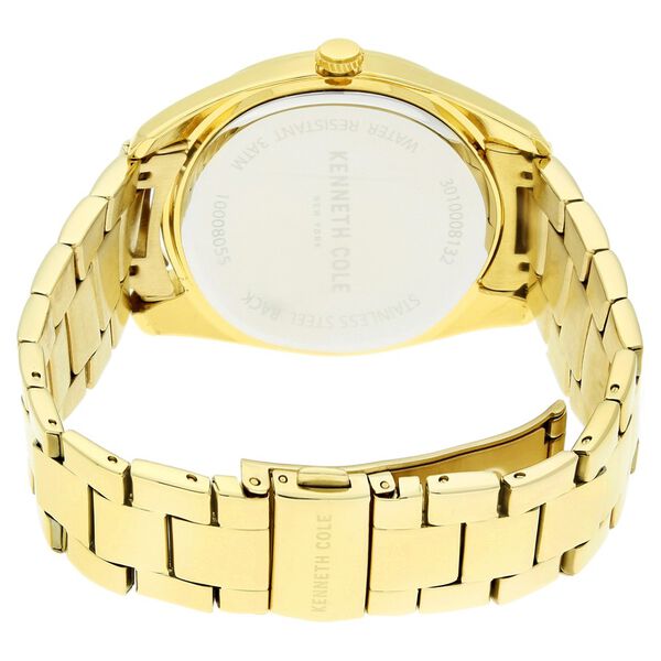 Kenneth Cole Quartz Analog Golden Dial Metal Strap Watch for Women - image number 3