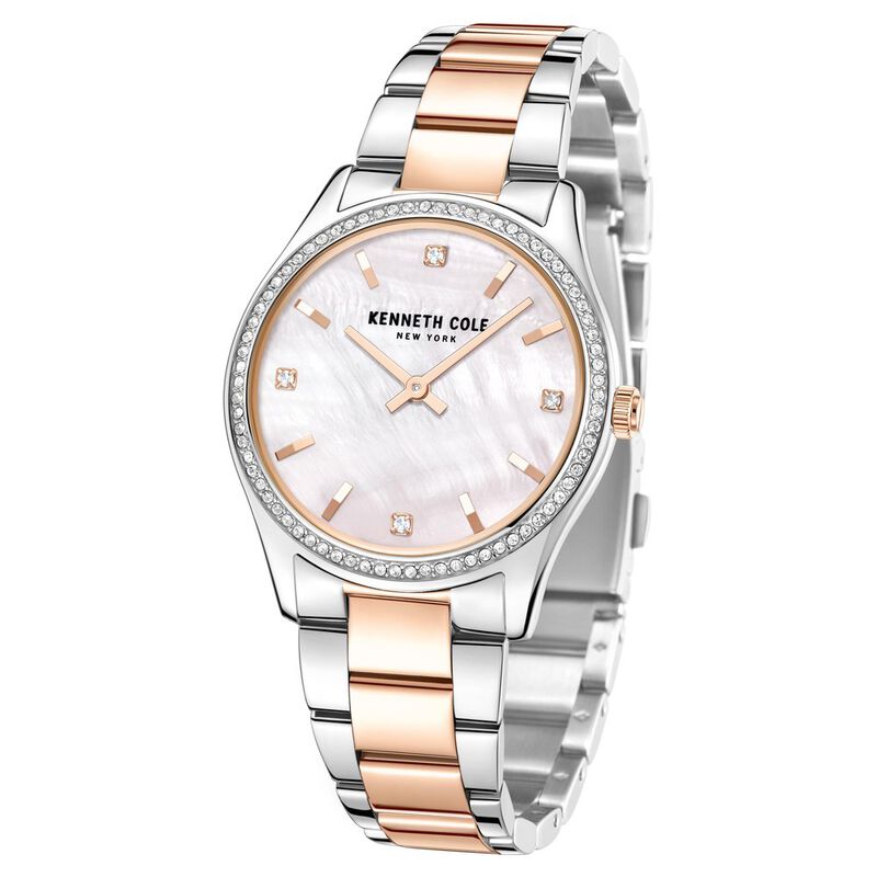 Kenneth Cole Quartz Analog White Dial Stainless Steel Strap Watch for Women - image number 1