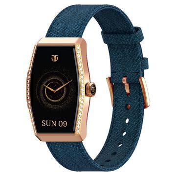 Titan Valerie Aura Women Smartwatch with 1.47" AMOLED Display,Crystal Studded Bezzel, Animated Watchfaces, QR Hub