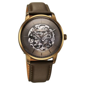 Titan Automatic Color Upgrade Brown Dial Brown Color Leather Strap Watch For Men
