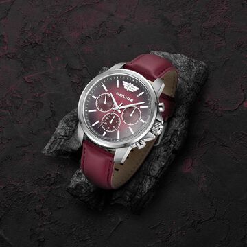 Police Black Dial Quartz Multifunction Watch for Men