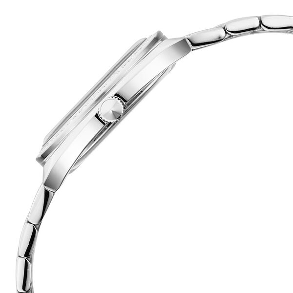 Titan Glamour Quartz Analog Blue Dial Silver Stainless Steel Strap Watch For Women - image number 3