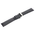 22 mm Grey Genuine Leather Strap for Men - image number 3