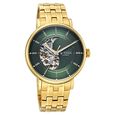 Titan Yin Yang Skeletal Automatic Analog with Green Dial Silver Gold Steel Strap Watch for Men - image number 1