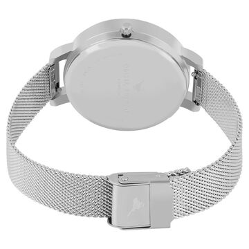 Olivia Burton Quartz Analog White Dial Stainless Steel Strap Watch for Women