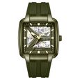 Kenneth Cole-Automatic Green Dial Green Silicone Strap Watch For Men - image number 0