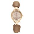 Vyb Muse By Fastrack Quartz Analog Pink Dial Silver PU Leather & Metal Strap Watch For Girls