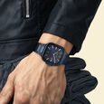 Titan Classique Slim Square Quartz Analog with Date Blue Dial Blue Stainless Steel Strap Watch For Men - image number 4