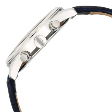 Titan Regalia Opulent Quartz Analog with Day and Date Blue Dial Blue Leather Strap Watch for Men