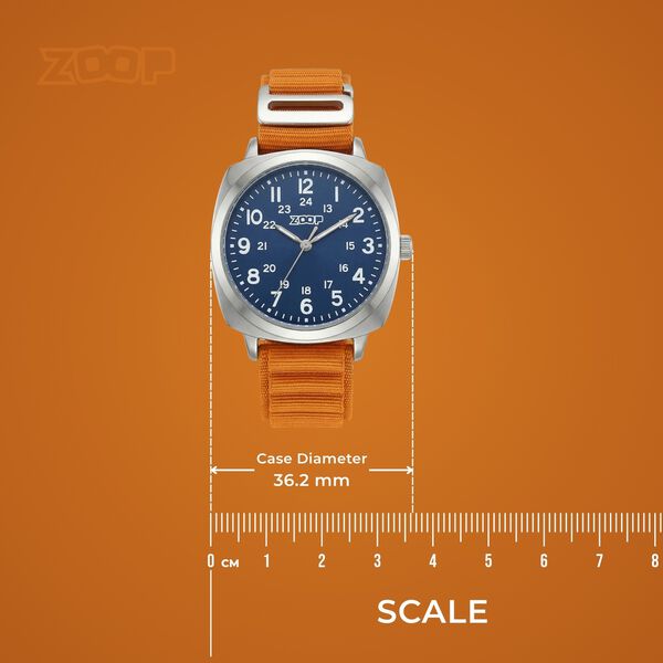 Zoop Metal Analog Watch with Rusty Orange Alpine Strap for Boys Girls Kids from House of Titan - image number 3