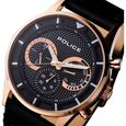 Police Quartz Multifunction Black Dial Leather Strap Watch for Men - image number 3