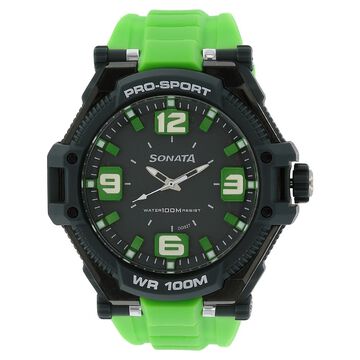 SF Quartz Dial Plastic Strap Watch for Men