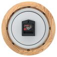 Titan Wooden Brown Wall Clock with Glass Dial - 31.8 cm x 31.8 cm (Medium) - image number 4