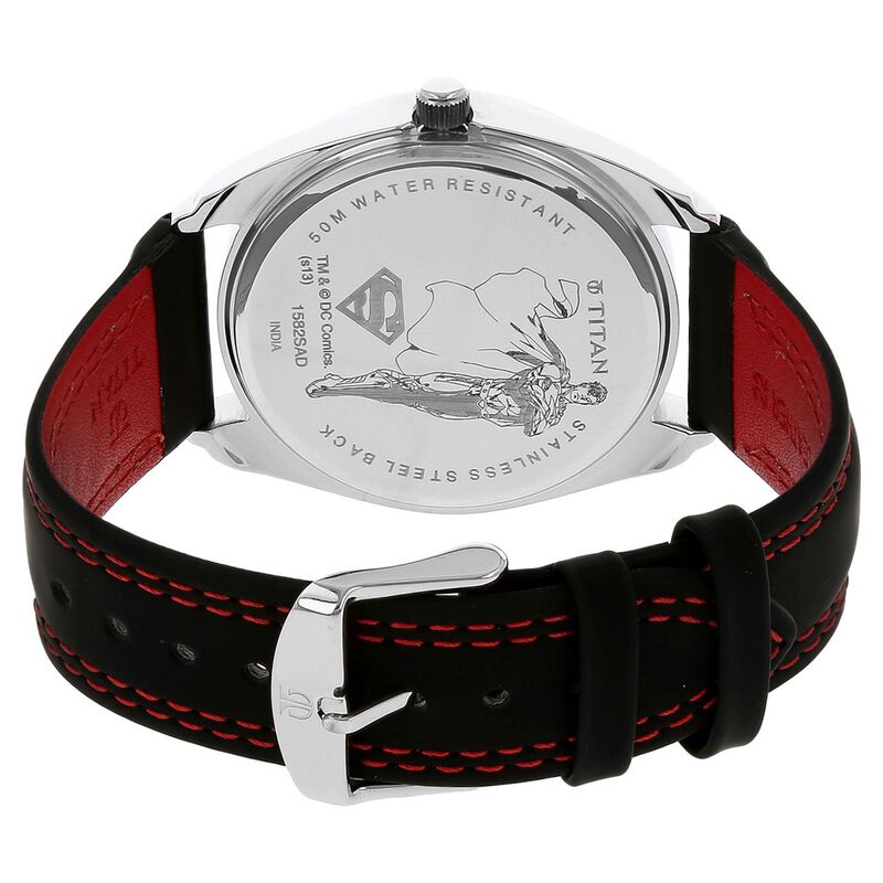 Titan Anthracite Dial Analog Leather Strap watch for Men - image number 3