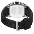 Cerruti 1881 Quartz Chronograph Black Dial Black Colour Silicone Strap Watch For Men - image number 2