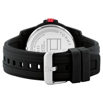 Tommy Hilfiger Quartz Analog Black Silicone Strap for Men