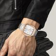 Titan Classique Slim Square Quartz Analog with Date Silver Dial Stainless Steel Strap Watch for Men - image number 4