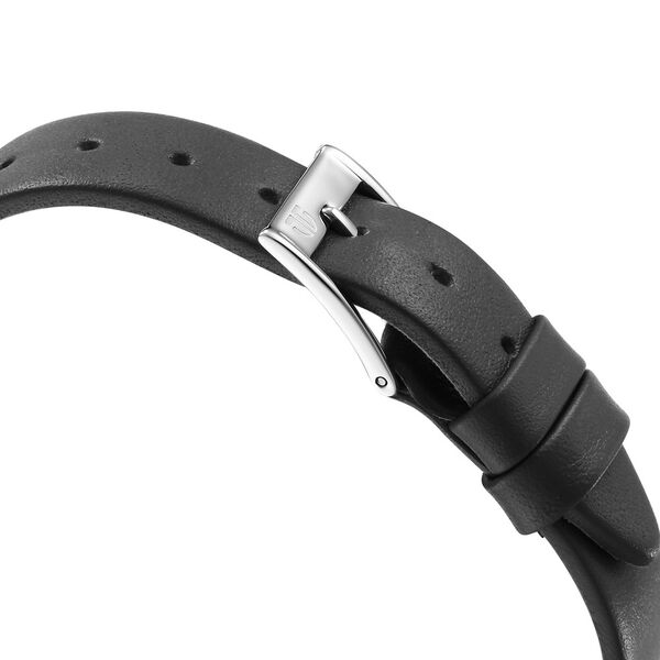 Titan Edge Quartz Analog Grey Dial Grey Leather Strap Watch For Women - image number 4