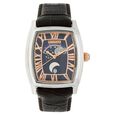 Titan Quartz Analog Moonphase White Dial Leather Strap Watch for Men