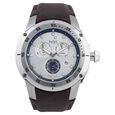 Xylys Swiss Chronograph Black Leather Strap and Black Dial Watch For Men