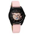 Sonata Unveil Quartz Multifunction Black Dial Leather Strap Watch for Women - image number 0