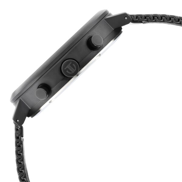 Titan Quartz Analog with Day and Date Black Dial Stainless Steel Strap Watch for Men - image number 3