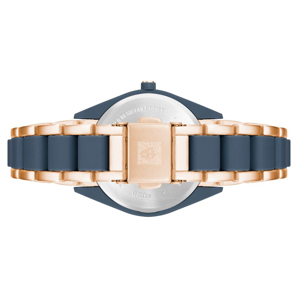 Buy Online Anne Klein Quartz Analog Blue Dial Plastic Strap Watch