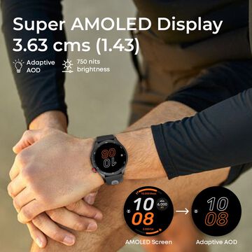 Titan Celestor Advanced GPS & Barometer 3.6 CM AMOLED Display with AOD, Pizoelectric Functional Crown Moonlight Edition