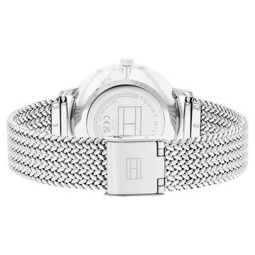 Tommy Hilfiger Multifunction Silver Round Dial Silver Stainless Steel Strap Watch For Women