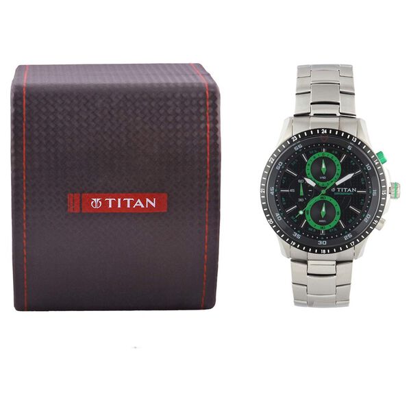 Titan Quartz Analog Black Dial Watch for Men - image number 4