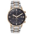 Sonata Quartz Multifunction Black Dial Two Toned Stainless Steel Strap Watch For Men - image number 2