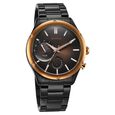 Titan Stellar Multifunction Brown Dial Black Stainless Steel Strap Watch For Men - image number 2