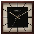 Titan Black & Timber Wooden Wall Clock - image number 1