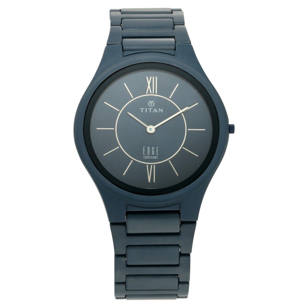 Titan edge blue watch price sales