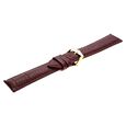 22 mm Burgundy Genuine Leather Straps for Men - image number 3