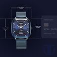 Titan Avant Garde Blue Dial Quartz Multifunction Stainless Steel Strap Watch for Men - image number 7