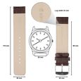 20 mm Brown Genuine Leather Straps for Men - image number 1
