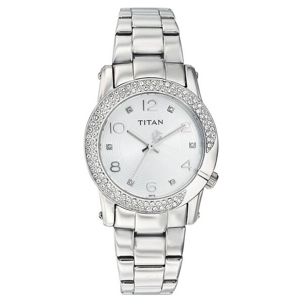 Titan Quartz Analog Silver Dial Watch for Women - image number 0