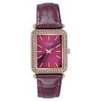 Sonata Poze Quartz Analog Purple Dial Leather Strap Watch For Women - image number 1
