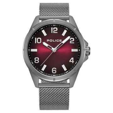 Police Analog Maroon Dial Watch for Men