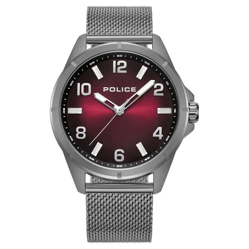 Police Analog Maroon Dial Watch for Men