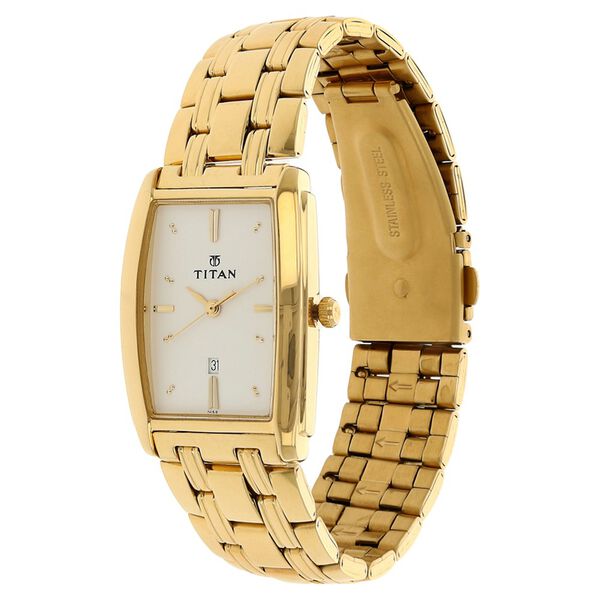 Titan Regalia White Dial Analog with Date Metal Strap watch for Men - image number 1