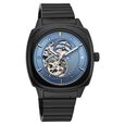 Fastrack Automatics Collection Blue Dial Black Stainless Steel Strap Watch For Guys - image number 1